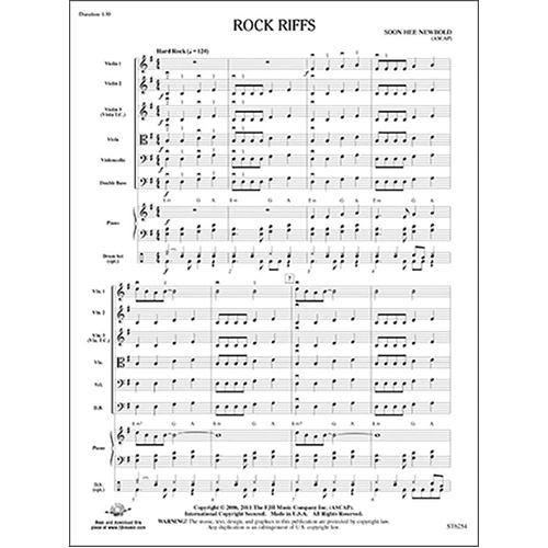 Rock Riffs SO1.5 String Arrangement by Soon Hee Newbold