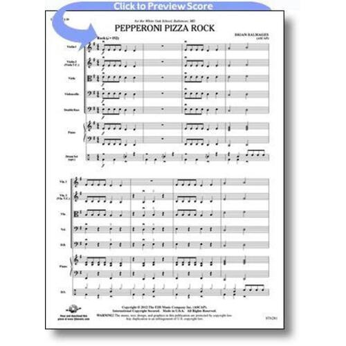 Pepperoni Pizza Rock String Orchestra Score/Parts