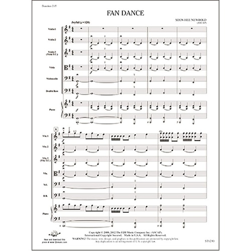 Fan Dance SO2 SC/PTS by Soon Hee Newbold - FJH Music Company, 1 Page