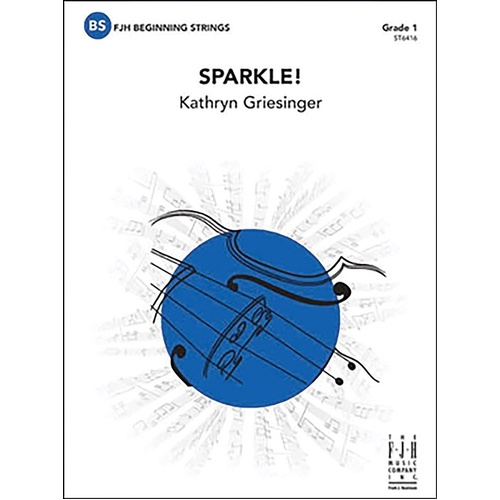 Sparkle! SO1 SC/PTS by Kathryn Griesinger - FJH Music Company, 1 page, bright concert selection for developing playing skills