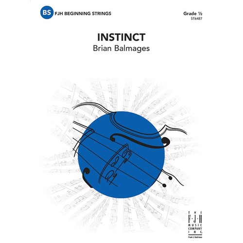 Instinct SO0.5 SC/PTS by Brian Balmages for Strings - FJH Music Company, 1 Page, Optional Percussion Part, D Major Scale