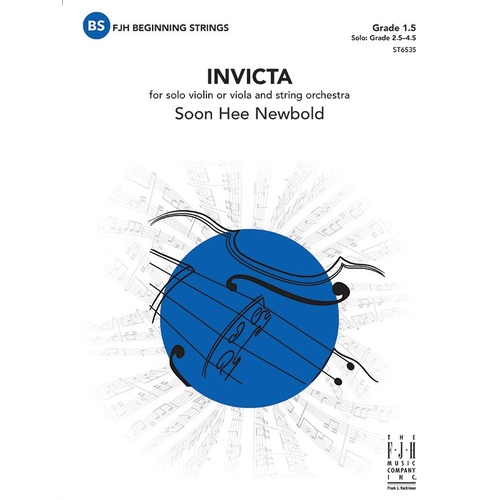 Invicta Violin or Viola Solo - Soon Hee Newbold - FJH Music Company - 1 Page