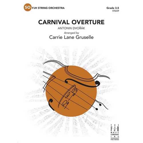 Carnival Overture SO3.5 SC/PTS by Dvorak, Arranged by Gruselle, FJH Music, 1 Page