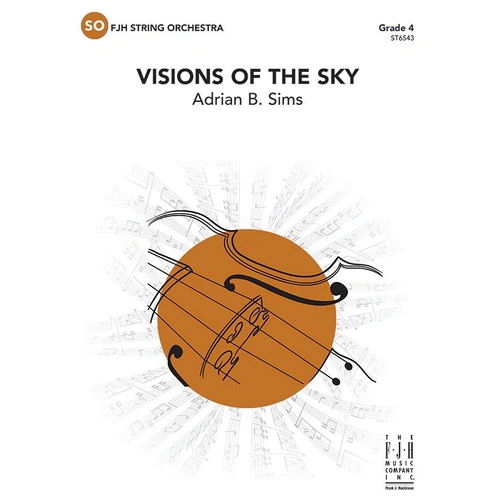 Visions of the Sky SO3 SC/PTS by Adrian B. Sims, FJH Music Company, 1 Page