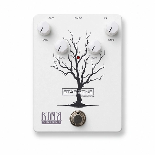 Kink Stab Zone Distortion Pedal - Based on Danelectro Fab Tone, True Bypass, Asymmetrical Clipping, Volume, Low, High & Gain Controls
