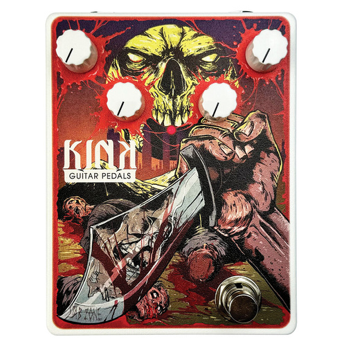 Kink Stab Zone Distortion Pedal - True Bypass, Asymmetrical Clipping, Volume, Low, High, Gain Controls, Handcrafted, 9V Power Supply