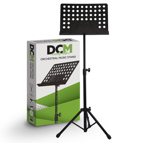 DCM BS401 Heavy Duty Adjustable Orchestral Music Stand Black