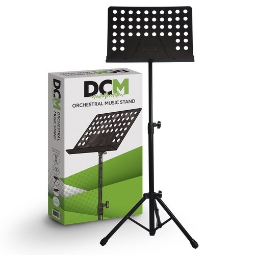 DCM BS401 Heavy Duty Adjustable Orchestral Music Stand Black