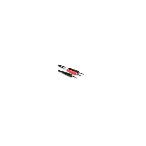 HOSA Stereo Cable - 1/4'' TRS - Dual 1/4" TS - 4m (STP204)