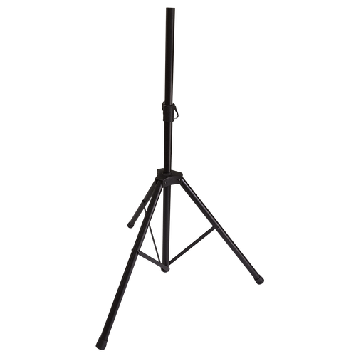 DCM SPS01 Black Speaker Stands (Pair) - Tripod Base, Locking Pin Height Adjustment, Folds for Easy Storage