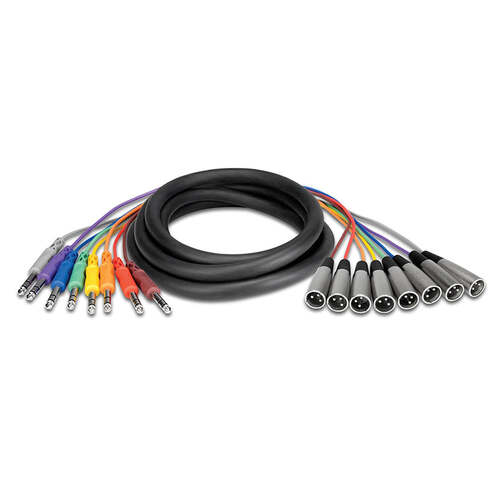 HOSA Balanced Snake 8 x 1/4 in TRS to XLR3M - 2M