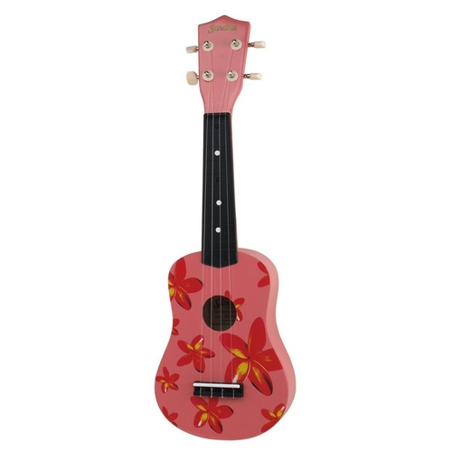 Sanchez 'Hawaiian' Soprano Ukulele (Pink Frangipani)
