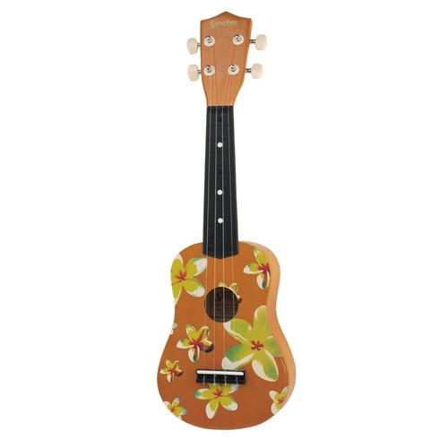 Sanchez 'Hawaiian' Soprano Ukulele (Yellow Frangipani)