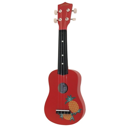 Sanchez 'Hawaiian' Soprano Ukulele (Red Pineapple)
