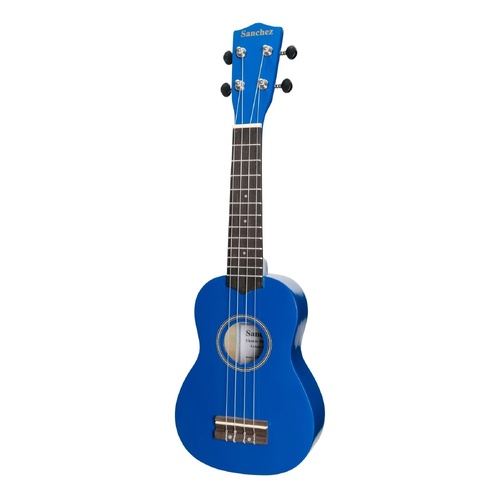 Sanchez Colour Series Soprano Ukulele Dark Blue with Gig Bag