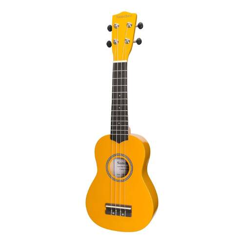 Sanchez Colour Series Soprano Ukulele - Yellow with Gig Bag
