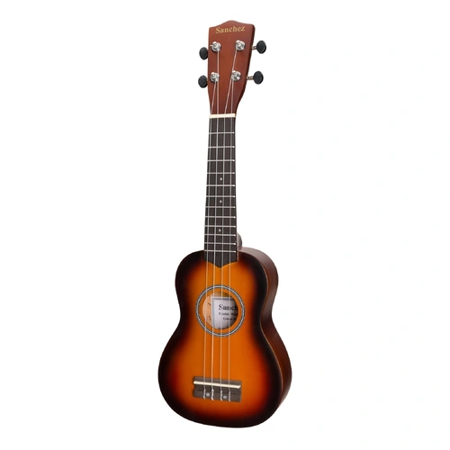 Sanchez Colourburst Series Soprano Ukulele with Gig Bag - Old Vintageburst