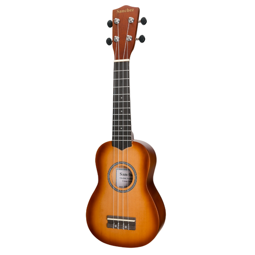 Sanchez Colourburst Series Soprano Ukulele Tobacco Burst with Gig Bag