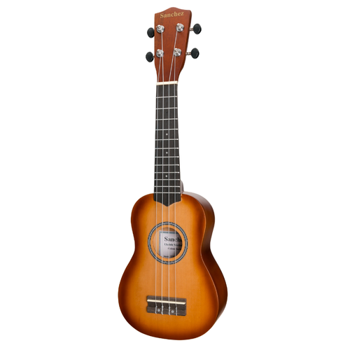 Sanchez Colourburst Series Soprano Ukulele Tobacco Burst with Gig Bag