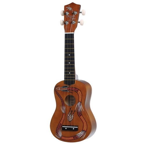Sanchez 'Dreamtime' Aboriginal Soprano Ukulele (Snake)