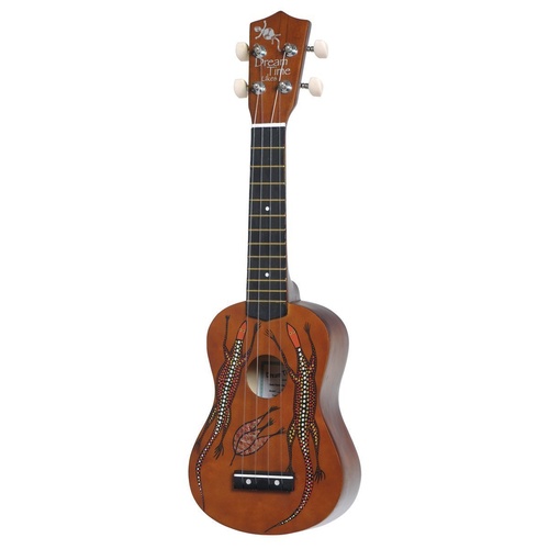 Sanchez 'Dreamtime' Aboriginal Soprano Ukulele (Goanna)