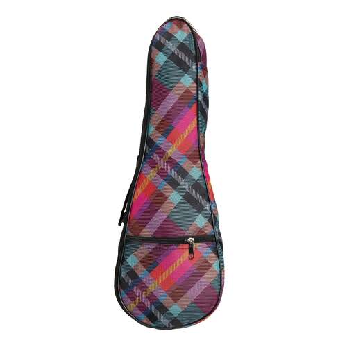 Sanchez Padded Soprano Ukulele Gig Bag - Tartan Design