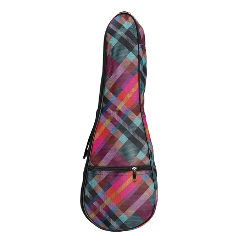 Sanchez Padded Soprano Ukulele Gig Bag - Tartan Pattern, Water Resistant, Fits C20 & CB20