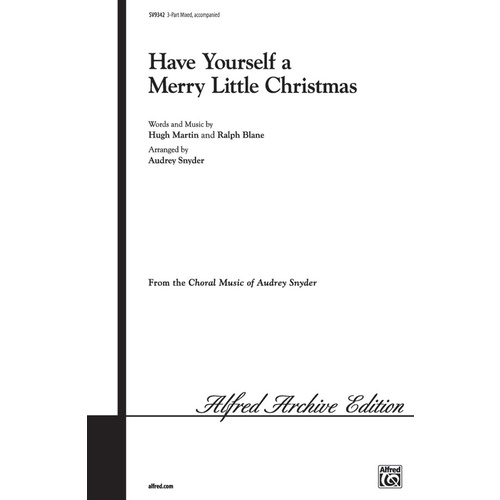 Have Yourself A Merry Little Christmas 3 Part Mix