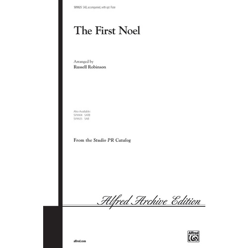 First Noel SAB Opt Flute Arr Robinson