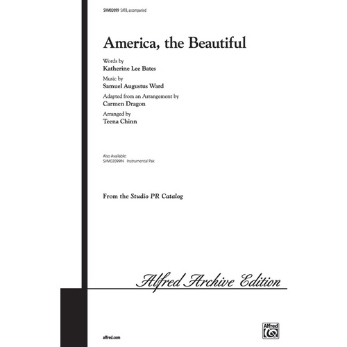 America the Beautiful SATB Arrangement by Chinn