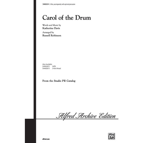 Carol Of The Drum 2 Part Arr Robinson