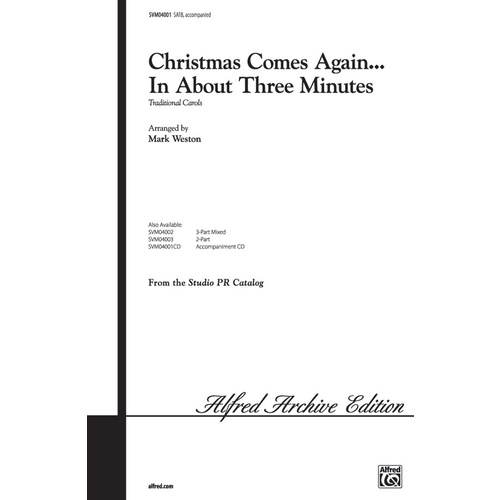 Christmas Comes Again SATB Arr Weston
