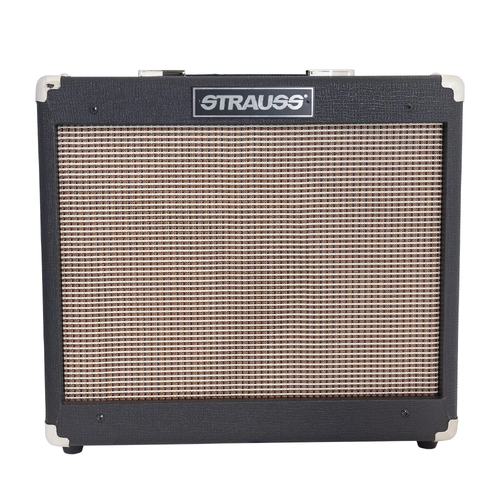 Strauss SVT-15R 15 Watt Combo Valve Amplifier with Reverb, 1x10 Cabinet, Black