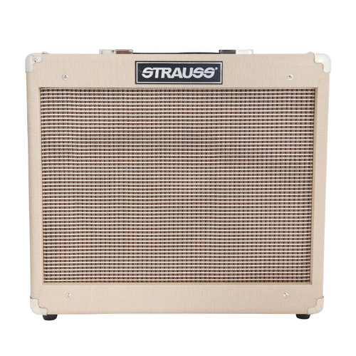 Strauss SVT-15R 15 Watt Combo Valve Amplifier with Reverb, Cream