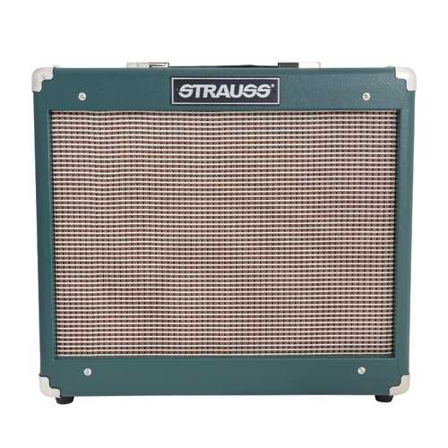 Strauss SVT-15R 15 Watt Valve Combo Amplifier with Reverb (Green)