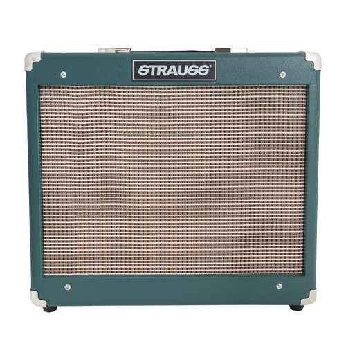 Strauss SVT-15R 15 Watt Green Combo Valve Amplifier with Reverb