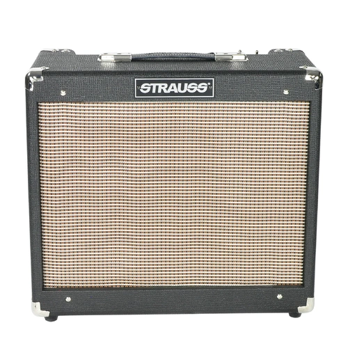 Strauss SVT-20R 20W Combo Valve Amplifier with Reverb, 1x12 Speaker, Black