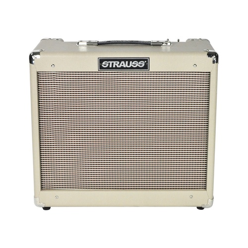 Strauss SVT-20R  20 Watt Valve Combo Amplifier with Reverb (Cream)