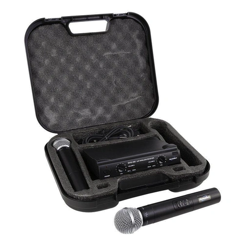 SoundArt SWS-290-MM Dual Channel Wireless Microphone System with 2 Handheld Mics
