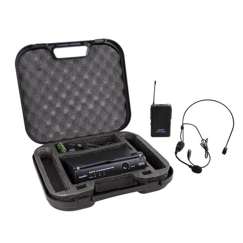 SoundArt Single Channel Lapel / Headset Wireless Microphone Set with Case