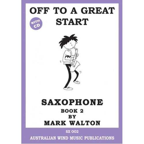Off To A Great Start Alto Sax Book 2/CD (Softcover Book/CD)