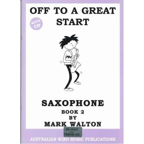 Off To A Great Start Tenor Sax Book 2/CD (Softcover Book/CD)