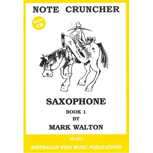 Note Cruncher for Saxophone Book 1 with CD - Alto/Tenor