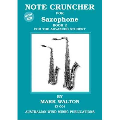 Note Cruncher Alto/Tenor Sax Book 2 (Softcover Book/CD)