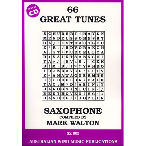 66 Great Tunes Alto Sax Book/CD (Softcover Book/CD)