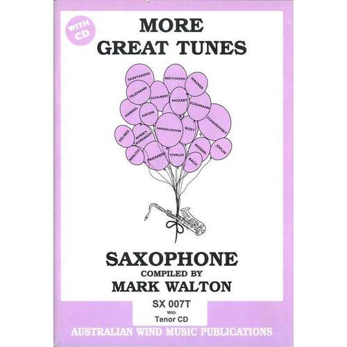 More Great Tunes Tenor Sax Book/CD (Softcover Book/CD)