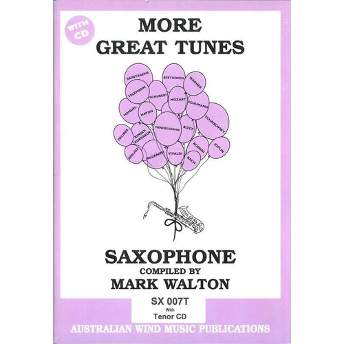More Great Tunes for Tenor Saxophone BK/CD by Mark Walton