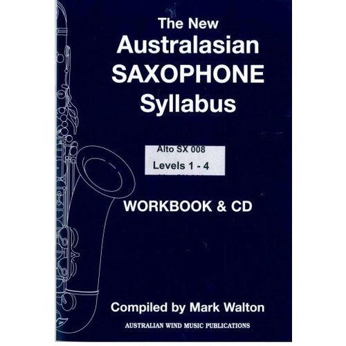 Australasian Alto Sax Syllabus Book/CD Level 1-4