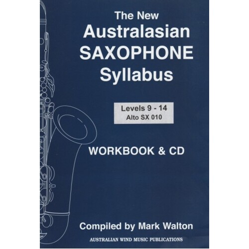 Australasian Alto Sax Syllabus Book/CD Lev 9 - 14 (Softcover Book/CD)