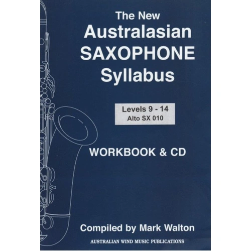 Australasian Alto Sax Syllabus Book/CD Level 9-14